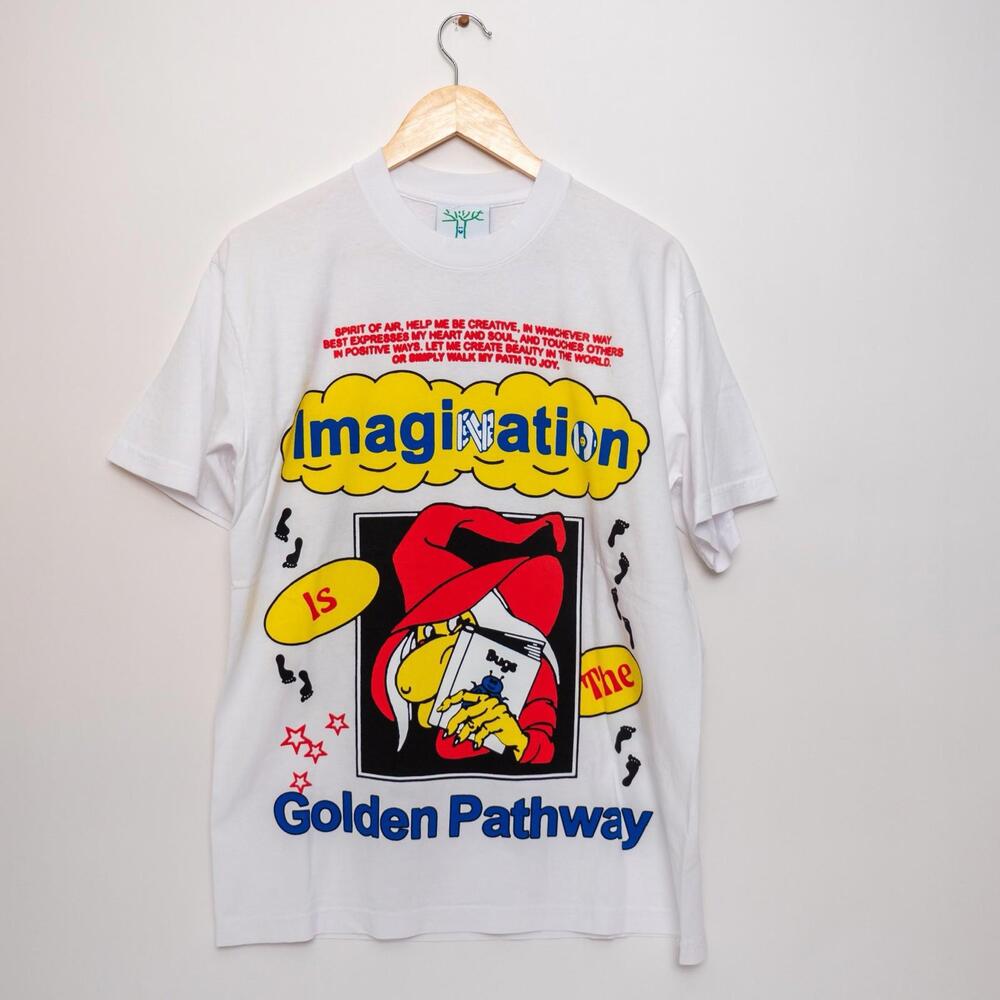 Online Ceramics x GQ Magazine Imagination is the Golden Pathway T Shirt  Medium